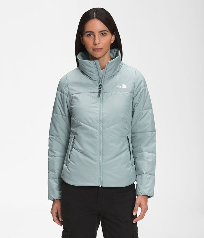 Plumifero The North Face Mujer Explore Farther - Colombia KNEYLB581 - Plateadas Azules